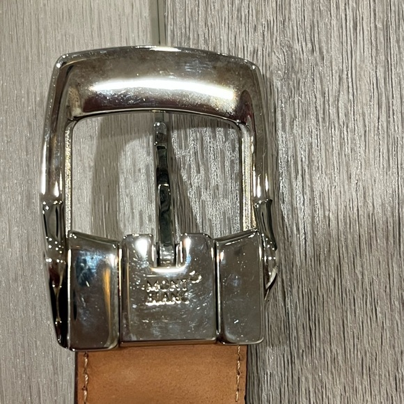 Montblanc Tan Leather Crocodile Belt Men’s Rectangular Pin Buckle 44” READ - Picture 3 of 7